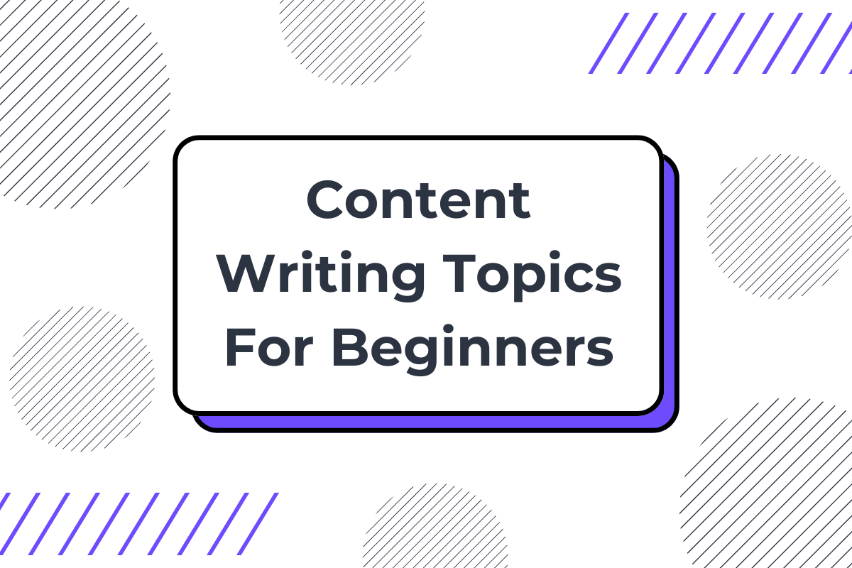 content writing topics for beginners