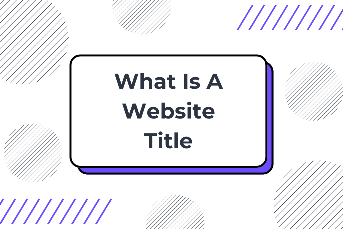 what is a website title